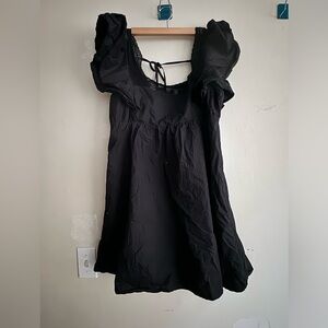 Sunday best tie back mini poplin dress